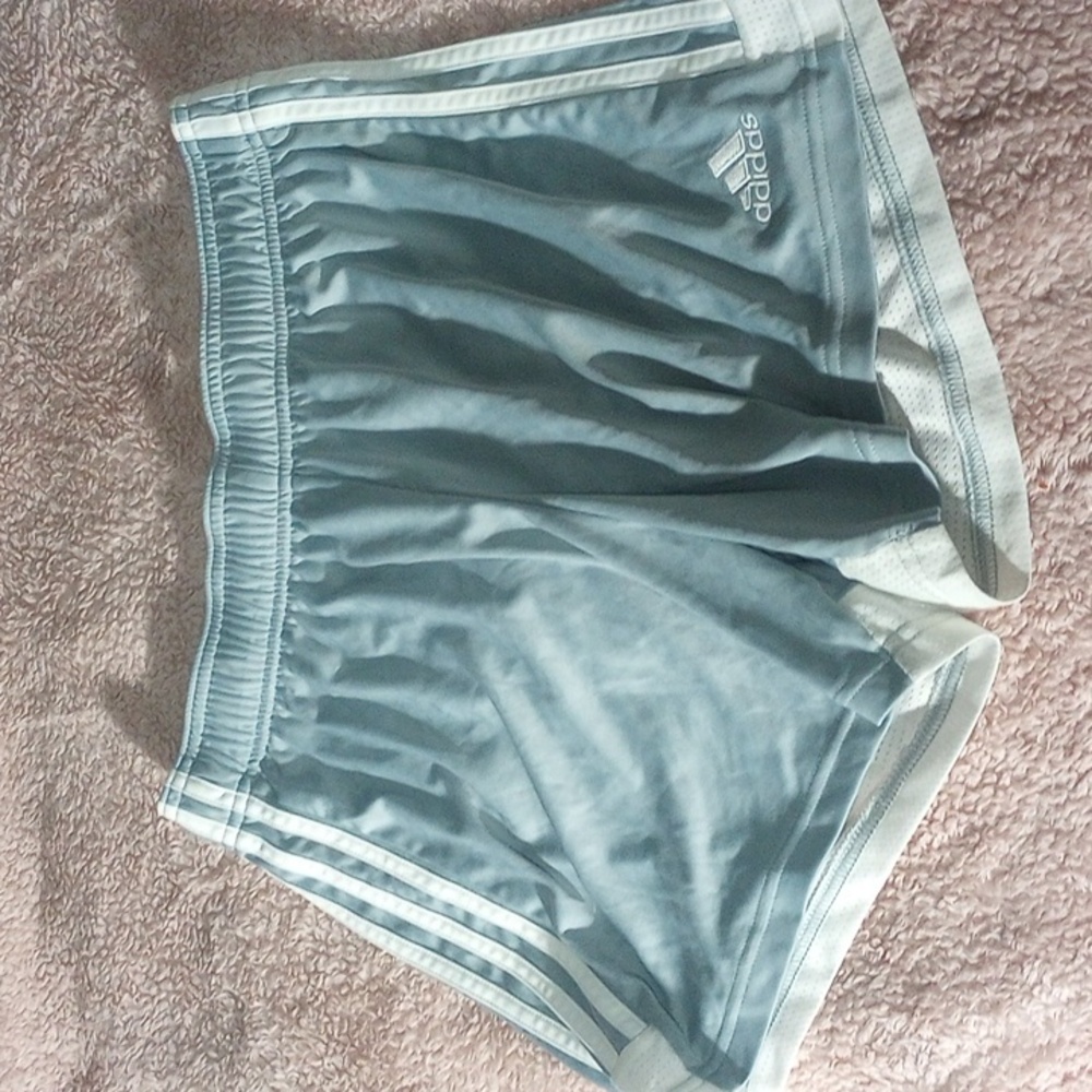 Blue Adidas shorts